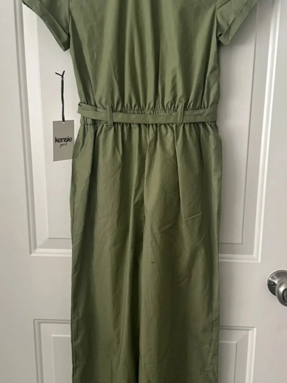 Kensie Girl Girls 12 Olive Utility Jumpsuit Sunglasses NWT